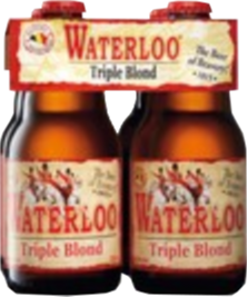Waterloo Triple Blond set van 4 flesjes á 0,33 liter
